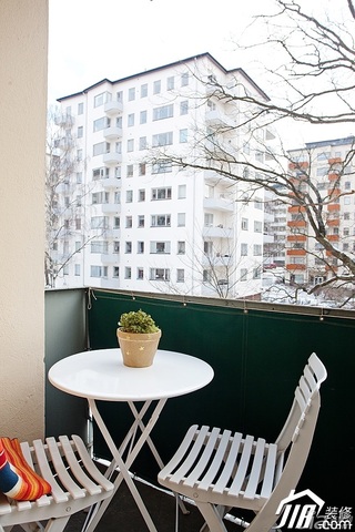 北欧风格小户型经济型阳台装潢