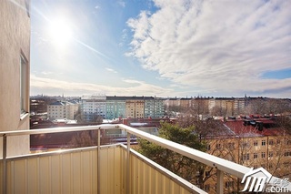 北欧风格二居室温馨经济型阳台装修