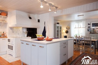 混搭风格别墅白色经济型厨房设计图纸
