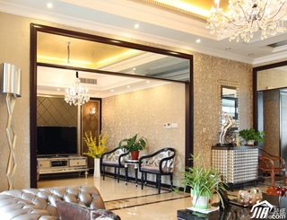 新古典风格复式古典豪华型140平米以上客厅改造
