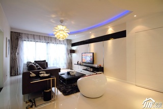 公寓大气白色豪华型140平米以上客厅改造