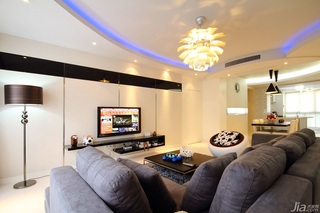 公寓大气白色豪华型140平米以上客厅沙发背景墙效果图