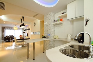 公寓大气白色豪华型140平米以上厨房橱柜订做
