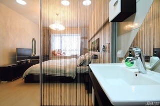 公寓大气白色豪华型140平米以上主卫洗手台效果图