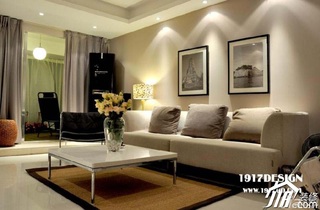 简约风格公寓富裕型客厅沙发图片