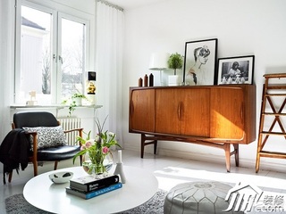 北欧风格公寓舒适白色经济型客厅收纳柜图片