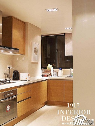 简约风格二居室富裕型100平米厨房橱柜设计