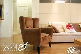 北欧风格三居室富裕型客厅沙发效果图