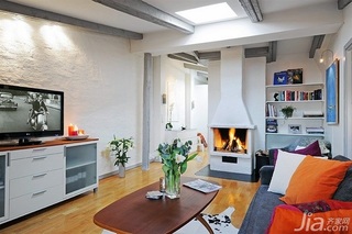 北欧风格公寓简洁经济型60平米客厅茶几效果图