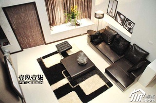 欧式风格复式富裕型客厅飘窗沙发效果图