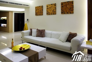 简约风格公寓简洁经济型80平米客厅沙发背景墙沙发效果图