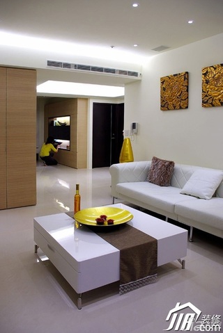 简约风格公寓简洁经济型80平米客厅沙发效果图