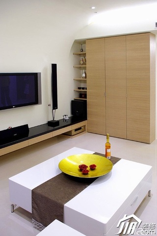 简约风格公寓简洁经济型80平米客厅茶几图片