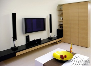 简约风格公寓简洁经济型80平米客厅电视柜图片
