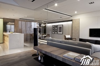 简约风格公寓简洁经济型客厅背景墙设计