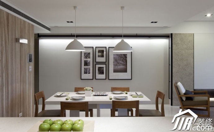 简约风格,经济型装修,公寓装修,餐厅,餐厅背景墙,餐桌,简洁