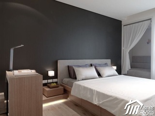 简约风格公寓简洁经济型卧室床图片