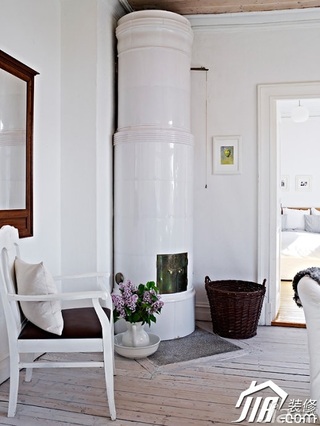 北欧风格别墅白色富裕型客厅效果图