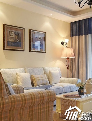 北欧风格公寓舒适经济型80平米客厅卧室背景墙沙发图片
