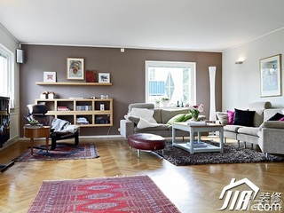 北欧风格别墅富裕型客厅沙发效果图