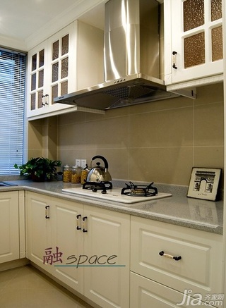 新古典风格公寓古典暖色调豪华型厨房橱柜图片