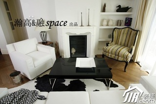 简约风格复式大气白色富裕型客厅沙发图片