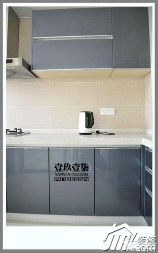 简约风格公寓富裕型厨房橱柜效果图