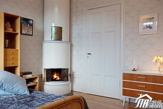 北欧风格公寓经济型卧室壁纸图片