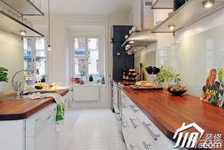 北欧风格公寓简洁经济型厨房橱柜定制
