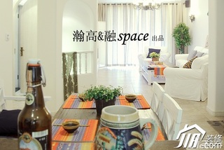 简约风格公寓小清新白色富裕型餐厅餐桌效果图