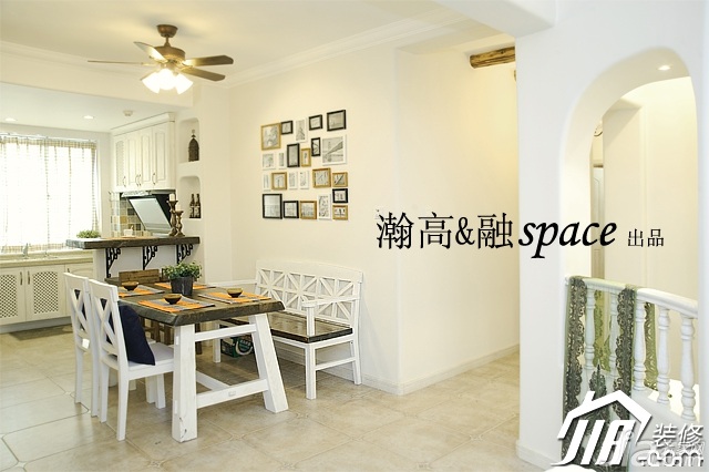 公寓装修,富裕型装修,简约风格,小清新,白色装修,餐厅,餐厅背景墙,餐桌,瀚高&融设计