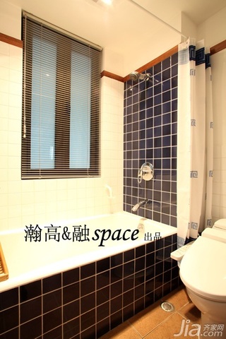 简约风格公寓小清新白色卫生间设计图