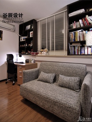 简约风格公寓温馨暖色调富裕型书房书桌效果图