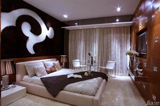 欧式风格公寓富裕型卧室卧室背景墙窗帘效果图