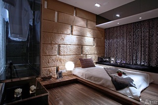 欧式风格公寓富裕型卧室卧室背景墙床效果图