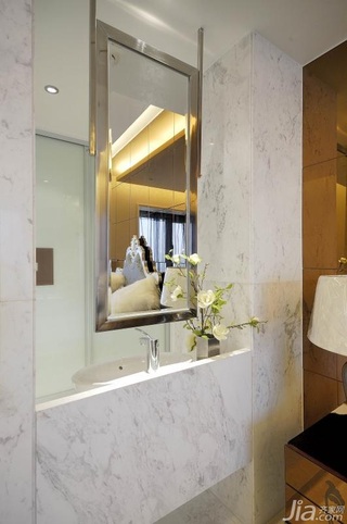 欧式风格公寓豪华型过道洗手台效果图