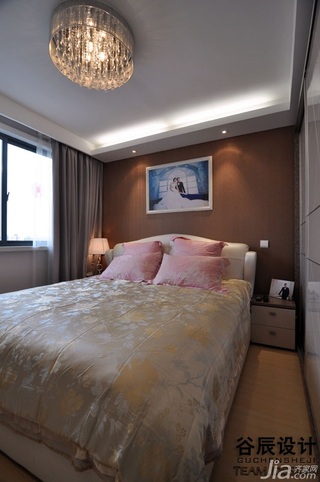 简约风格公寓大气米色富裕型卧室灯具婚房家装图片