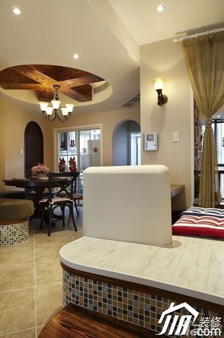 地中海风格二居室舒适富裕型装修图片