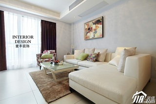 简约风格公寓经济型130平米客厅沙发效果图