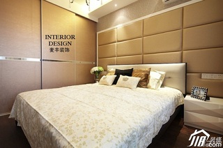 简约风格复式富裕型卧室床效果图