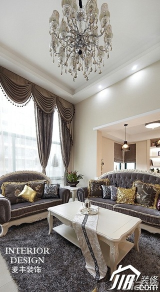 混搭风格三居室富裕型客厅沙发效果图