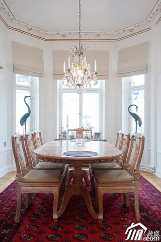 北欧风格公寓富裕型餐厅餐桌图片