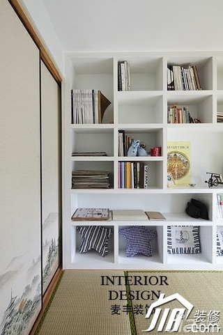 混搭风格公寓经济型70平米书房榻榻米效果图