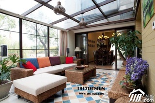 东南亚风格别墅豪华型阳光房沙发图片
