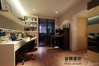谷辰设计欧式风格三居室大气褐色富裕型工作区书桌图片