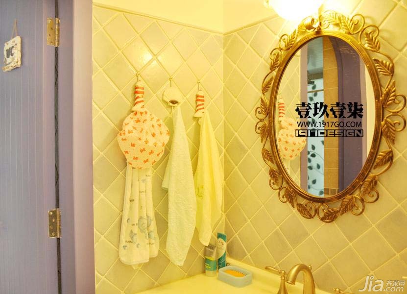 1917室内设计,东南亚风格,田园风格,3万-5万装修,小户型装修,卫生间,卫浴挂件