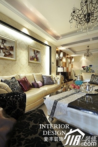 公寓富裕型100平米客厅沙发背景墙沙发图片
