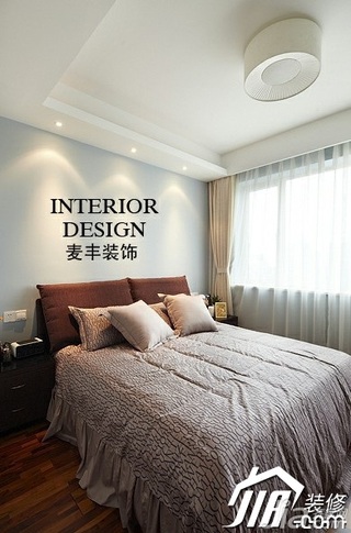 宜家风格公寓经济型70平米卧室床图片