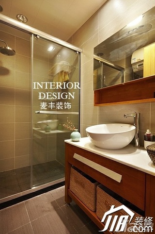 宜家风格公寓经济型70平米卫生间浴室柜图片