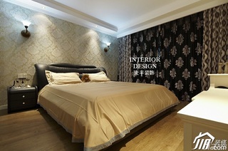 混搭风格公寓经济型100平米卧室床图片